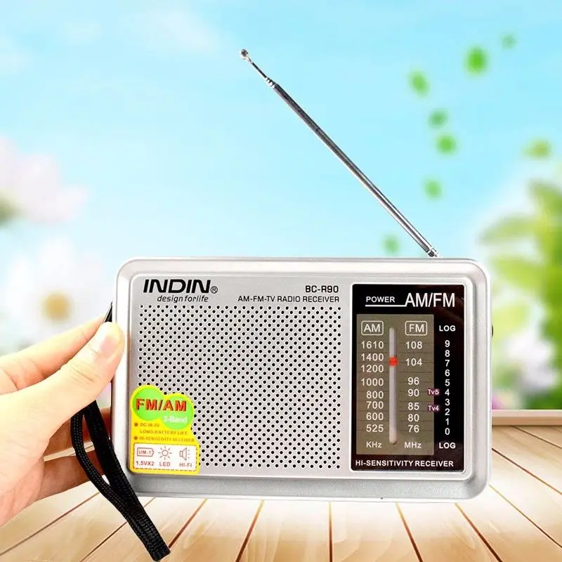 Портативный AM FM радио Ретро винтажный встроенный динамик Карманный многоцелевой коротковолновой приемник R90 для пожилых людей высокого качества Radyo