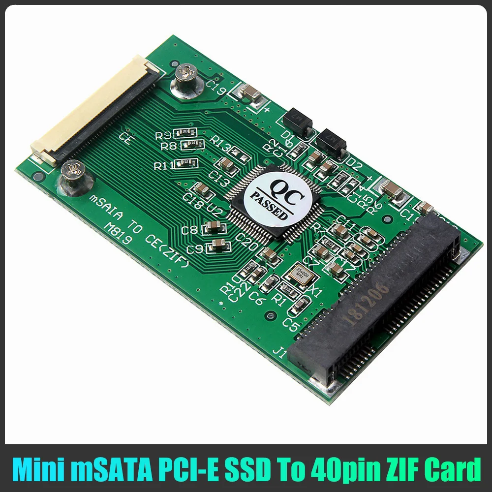 Мини SATA карта mSATA на 40pin 1 8 дюйма PCI-E SSD ZIF CE преобразователь карты для Hitachi HDD части
