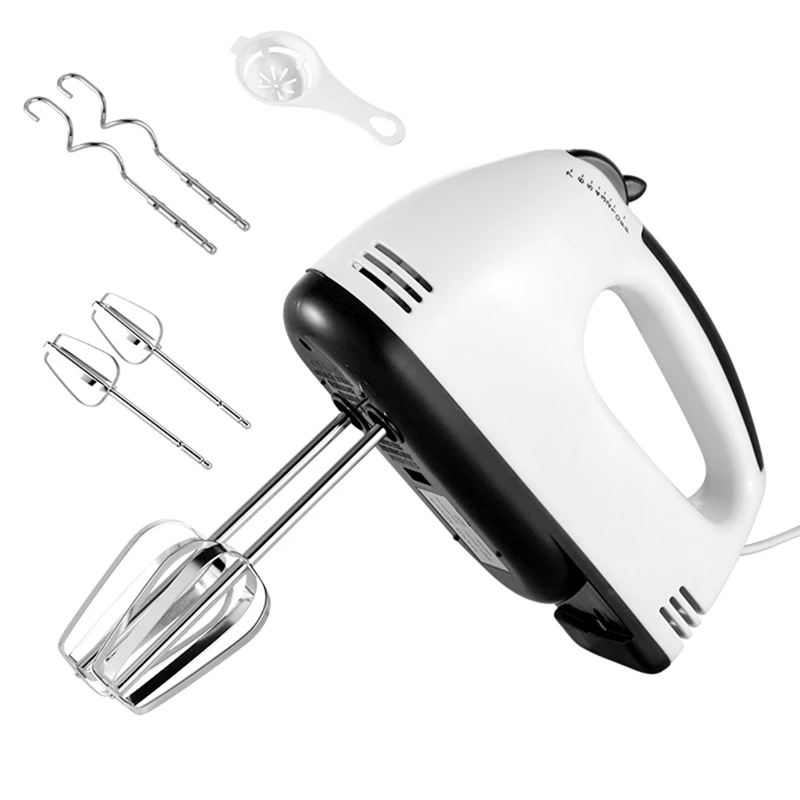 

justdolife Egg Hand Mixer Set Mini Electric Whisk Frother Electric Milk Former Egg Whisk Portable Blender Kitchen Whisk Tool