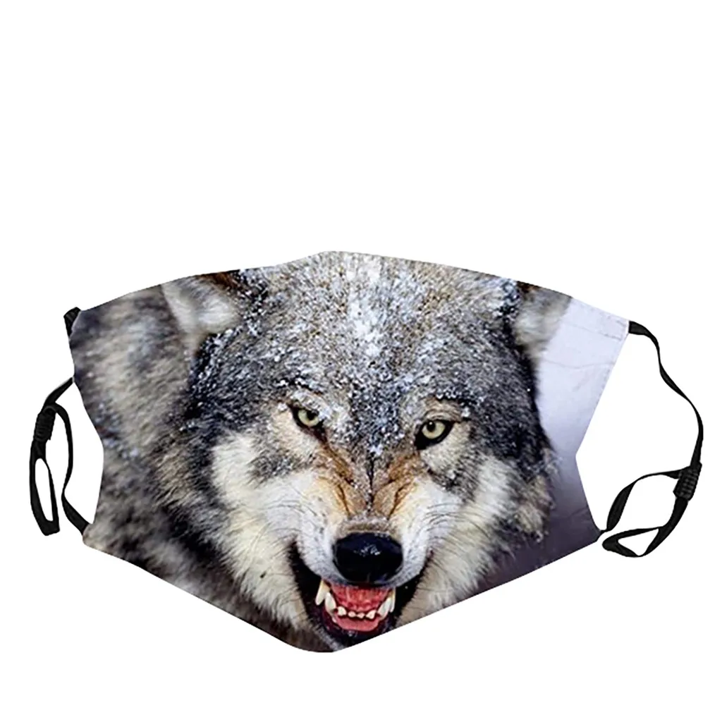 Модная новинка унисекс хлопковая маска персональная 3d собака панда цифровая с