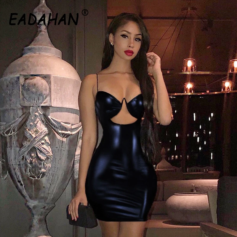 

EADAHAN модное женское уличное популярное однотонное платье с глубоким V-образным вырезом и открытой спиной на бретельках дышащее сексуальное ...
