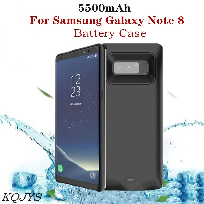 Внешний аккумулятор KQJYS чехлы для зарядки аккумуляторов Samsung Galaxy Note 8 5500 мАч