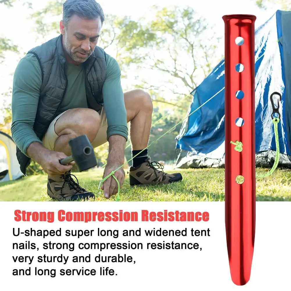 Tent Stakes Metal Garden Camping Tool Set Landscape Pins Lawn For Weed Barrier Fabric Ground Cover Fix Ten | Спорт и развлечения