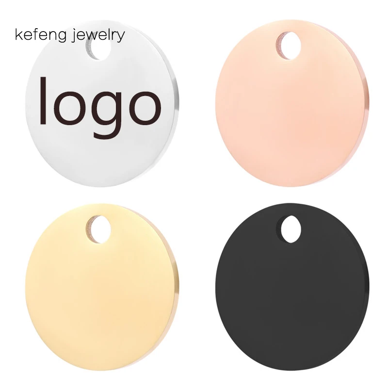 30-дневные ярлыки подвески из нержавеющей стали с гравировкой 18 мм стальные