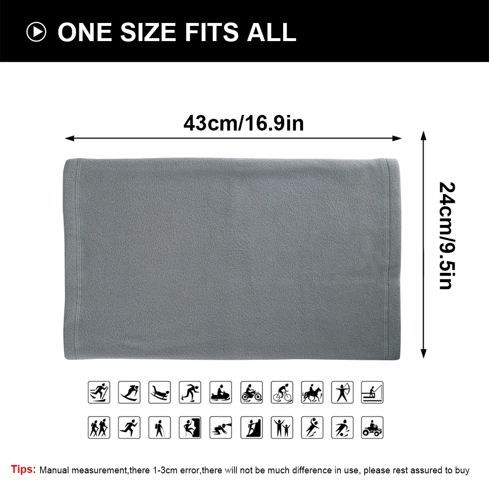 Холодная зимняя флисовая Шейная гетра бандана защита для половины лица