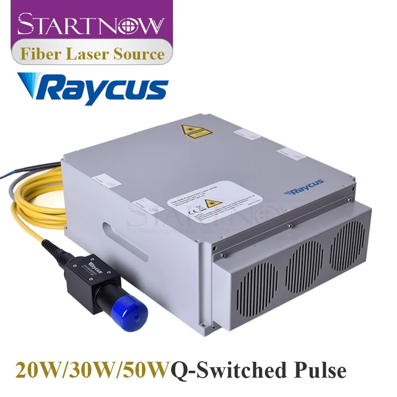 Raycus 20W 30W 50W Q switched Pulse 1064nm волоконный лазерный источник для YAG лазерной маркировки