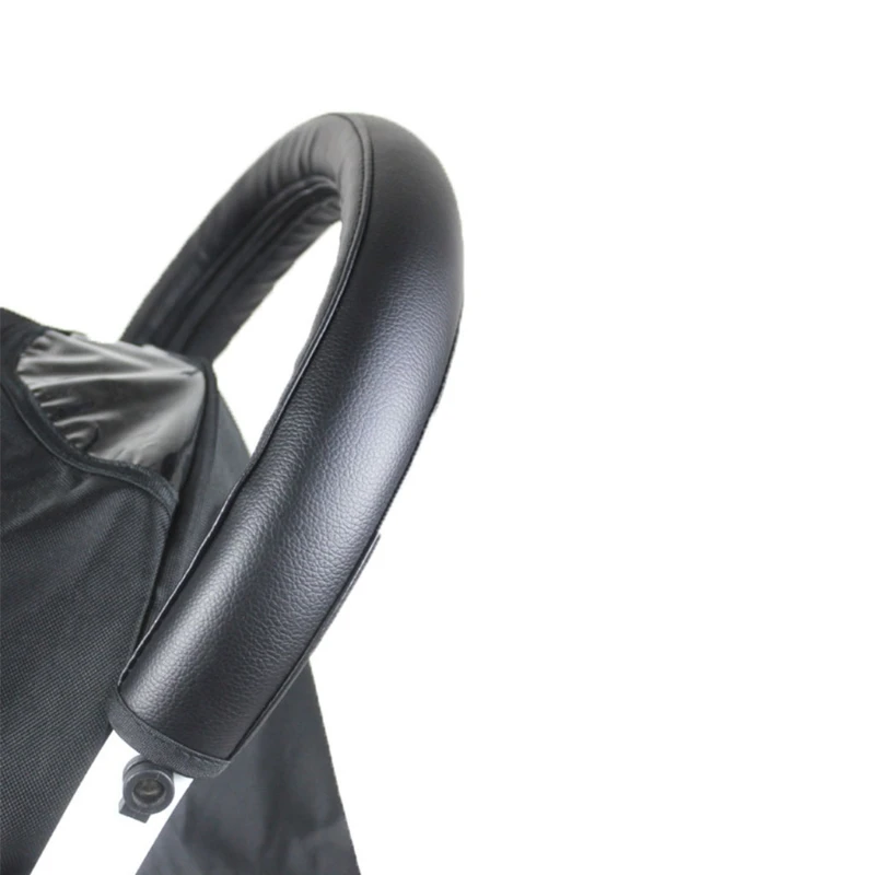 

Pram Handle PU Leather Protective Cover Armrest Sleeve Case Baby Stroller Accessory