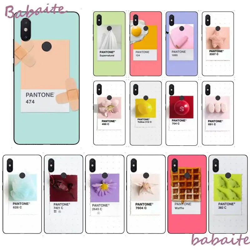 

Babaite Pantone candy color wallfe ball flower Soft Silicone Black Phone Case for XiaoMi MI redmi 5 plus 6 pro 6A 4X 7 7A 8 GO