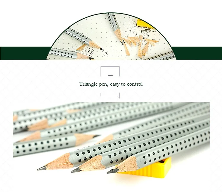 Faber Castell Треугольники деревянный карандаш Новинка Стандартный карандаши 12 шт. HB/2B школьные канцелярские Канцтовары товары для учебы 3170