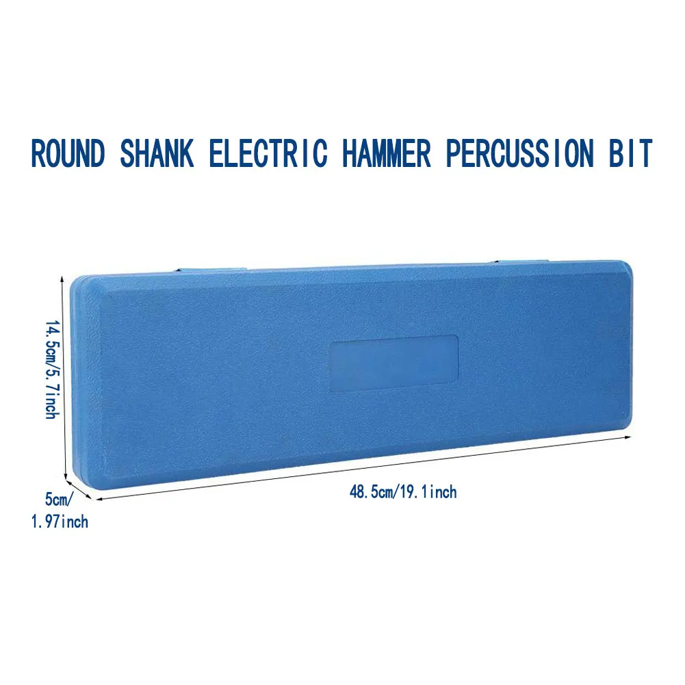 

20PCS Hammer Drill Bits Carbide Tip Masonry Tools For Concrete Ceramic Tiles Stone 11/16/21/26/45cm Masonry Hammer Drill Bit Set