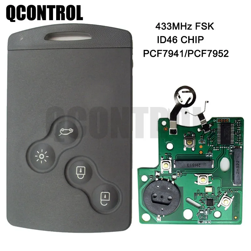 Пульт дистанционного управления Qcontrol с 4 кнопками смарт карта брелок для