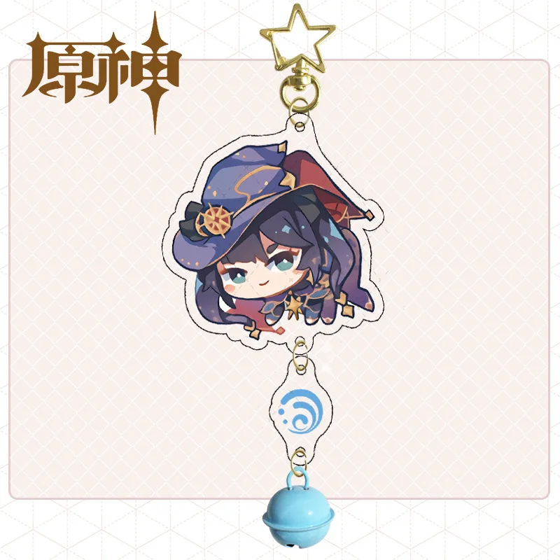 

Anime Genshin Impact Keychain Fashion Student Diluc Qiqi Venti Figure Zhongli Lisa Key Rings Cute Chil Toy Accessories Keyring