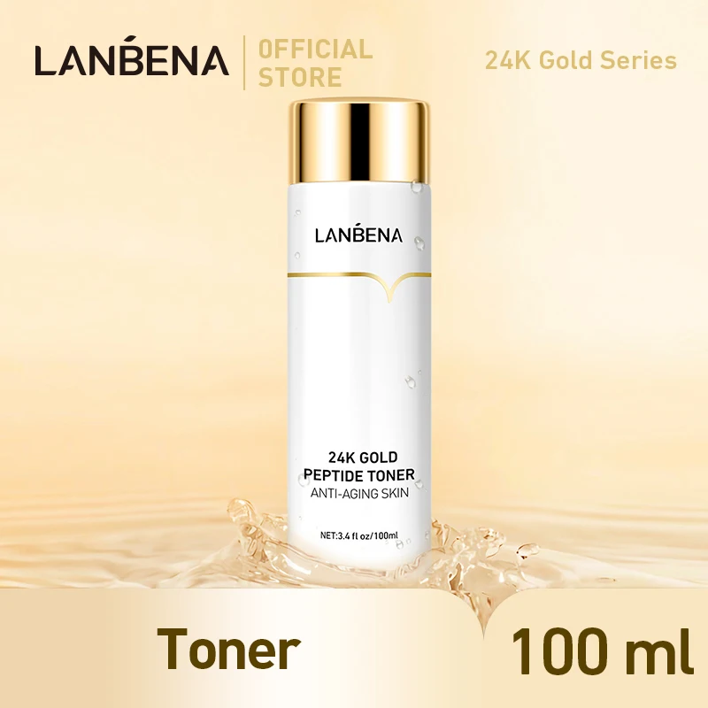 Тоник LANBENA с золотым пептидом 24k сыворотка для лица антивозрастная Сыворотка