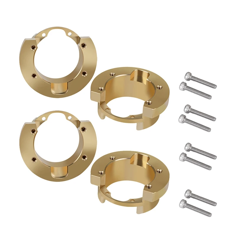 

4Pcs Brass Counterweight Door Drive Axle Counterweights for 1/10 RC Tracked Vehicle Traxxas TRX-4 Upgrade Parts