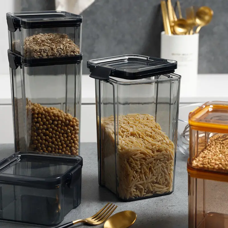 

Food-grade Sealed Storage Bottle Jars with Lid Grain Containing Box Kitchen Plastic Moisture-proof Milk Powder Cans Mason Jar