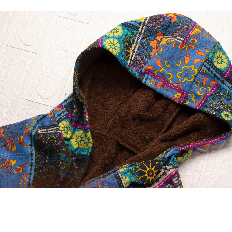 

Cotton Linen Plush Hooded Cotton Jacket Loose Mid-length Cotton Jacket Women 2021 New Winter Qm*