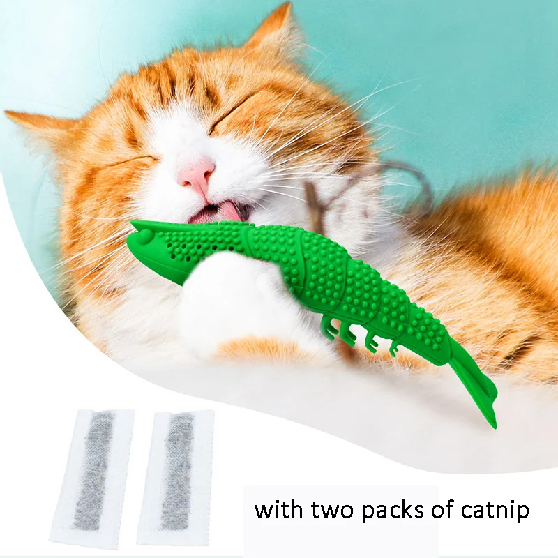 Моделирование Омаров кошка игрушка жевать с котенок Зубная щётка для чистки