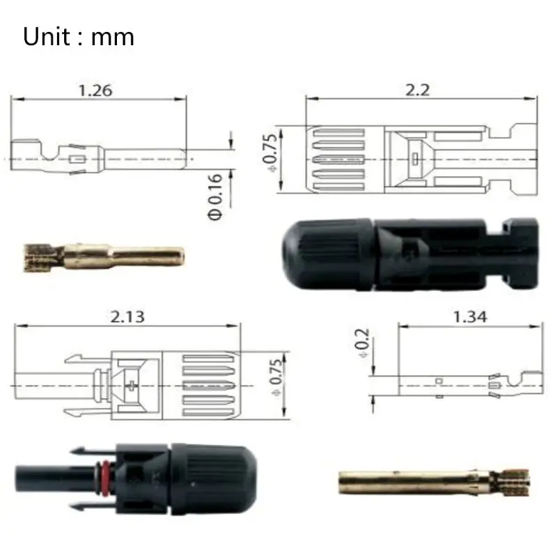 5 комплектов огнестойкий солнечный PV-коннектор устройство быстрого подключения