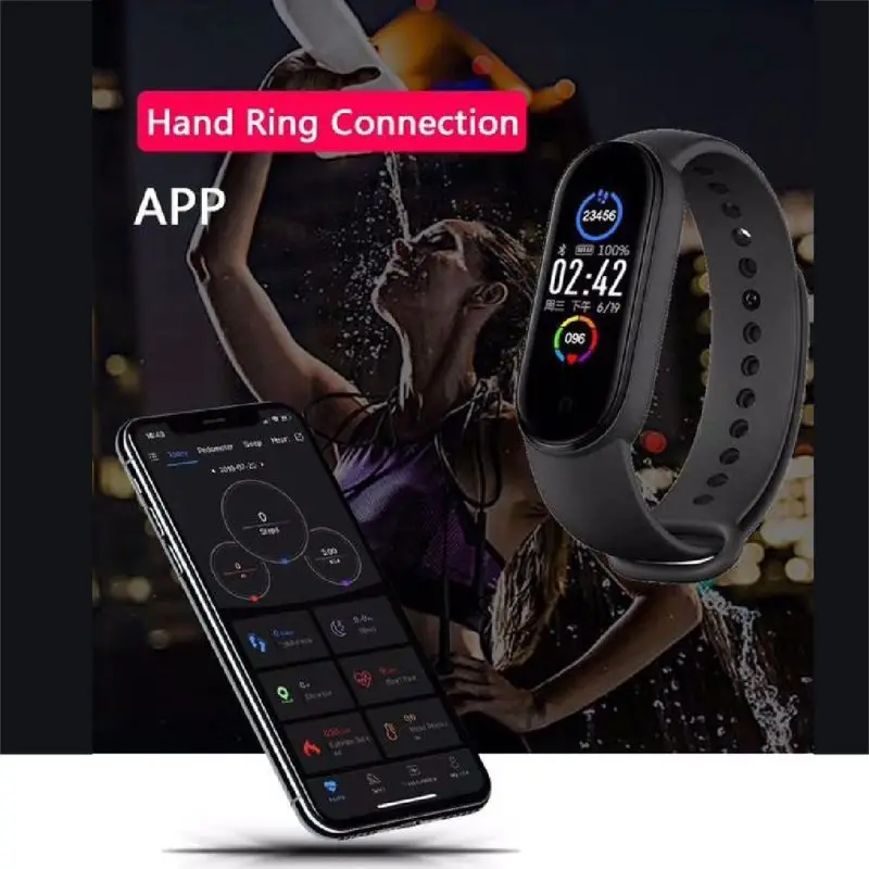 

M5 Sport Fitness Tracker Smartband Smart Bracelet Blood Pressure Heart Rate Monitor Band Wristband