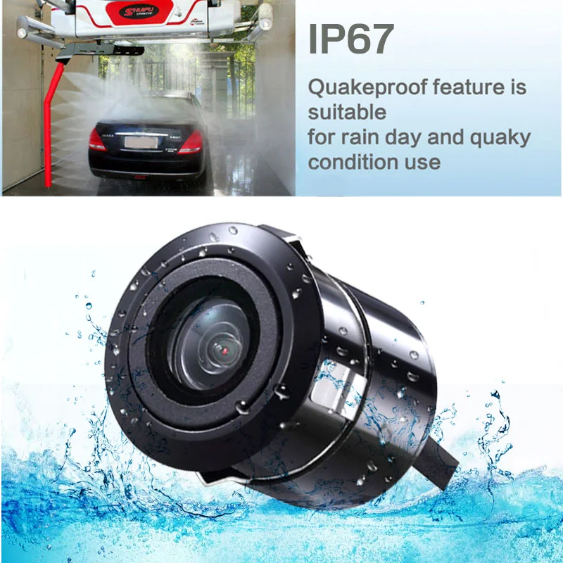 120 Угол заднего вида камеры 480P IP67 Регулируемая камера ночного видения авто