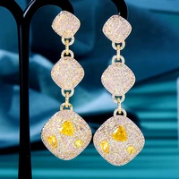 kellybola 2022 new korean trend exquisite geometric zirconia earrings womens party daily anniversary exquisite india jewelry