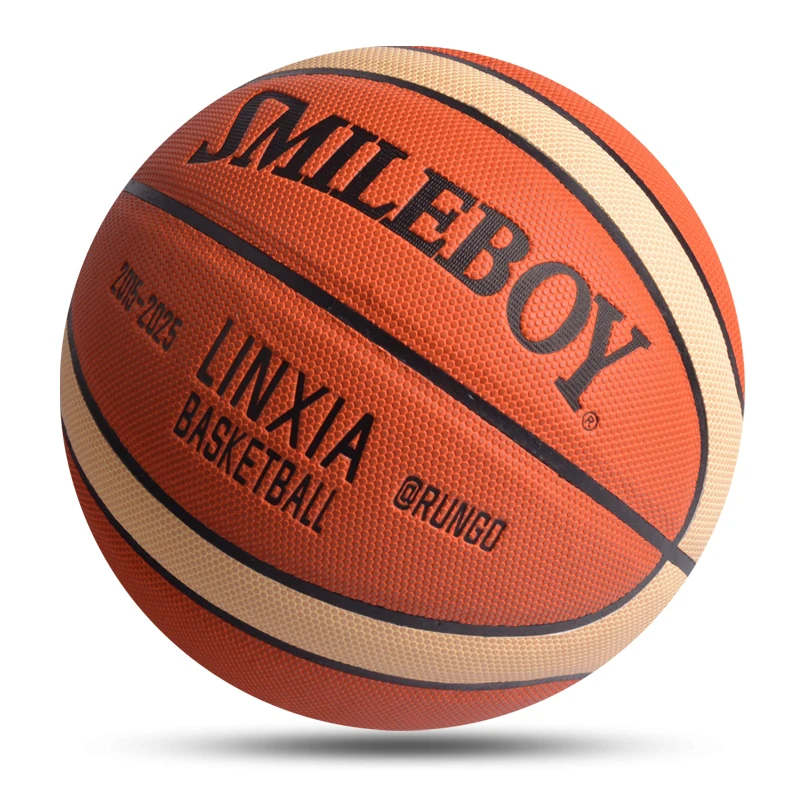 Баскетбольный мяч для мужчин и женщин, баскетбольный мяч из искусственной кожи, для тренировок, для улицы и помещений, Размер 7/6/5, с подаркам...