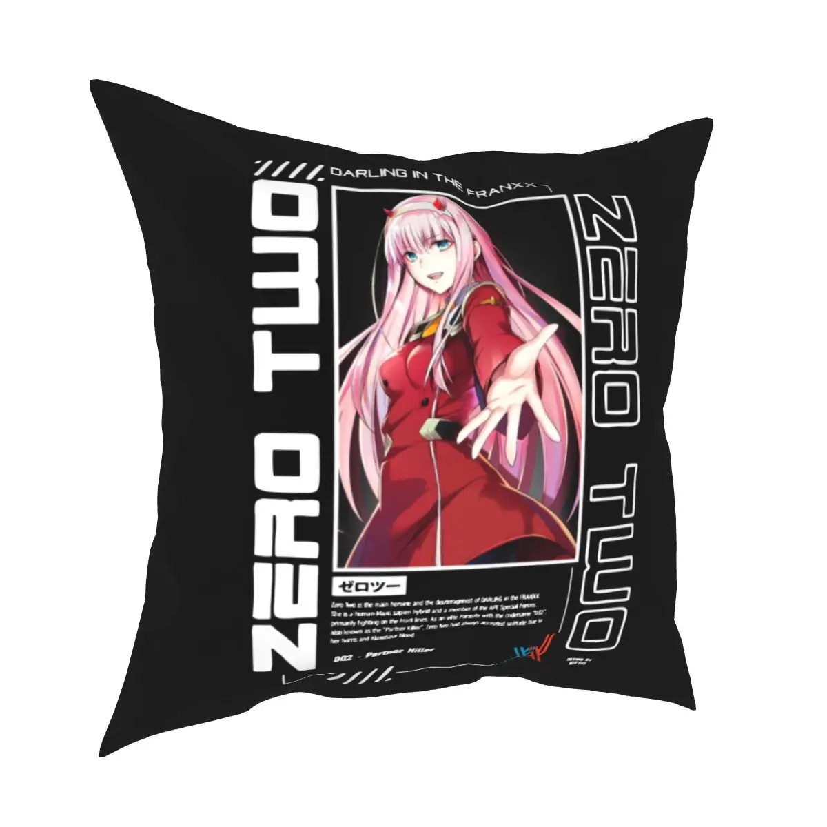 

Аниме ноль два подушка чехол Чехол для подушки из полиэстера декоративные Darling в Franxx девочка Подушка Чехол Обложка Home 45X45cm