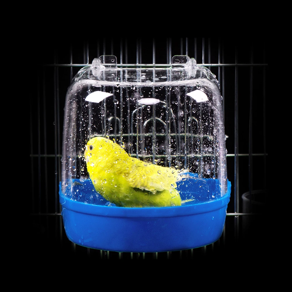 Попугай ванна для птицы принадлежности купания Клетка домашних животных