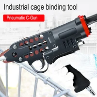 hot sale c type pneumatic nail gun cage tongs tie birdcage buckle ring pliers sofa seat mattress nail gun lashing tool