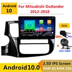 Автомобильный DVD-плеер на Android 10, мультимедийный плеер с GPS для Mitsubishi Outlander 3 GF0W 2013 2014 2016 2020, аудио, автомобильное радио, стерео-навигация