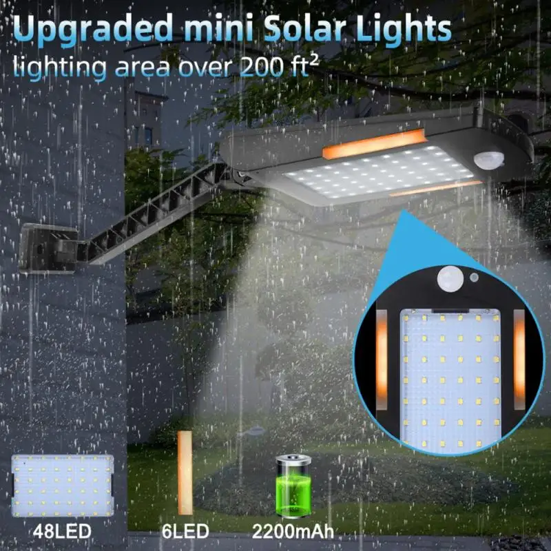 Светодиодный светильник на солнечной батарее уличный водонепроницаемый ing для