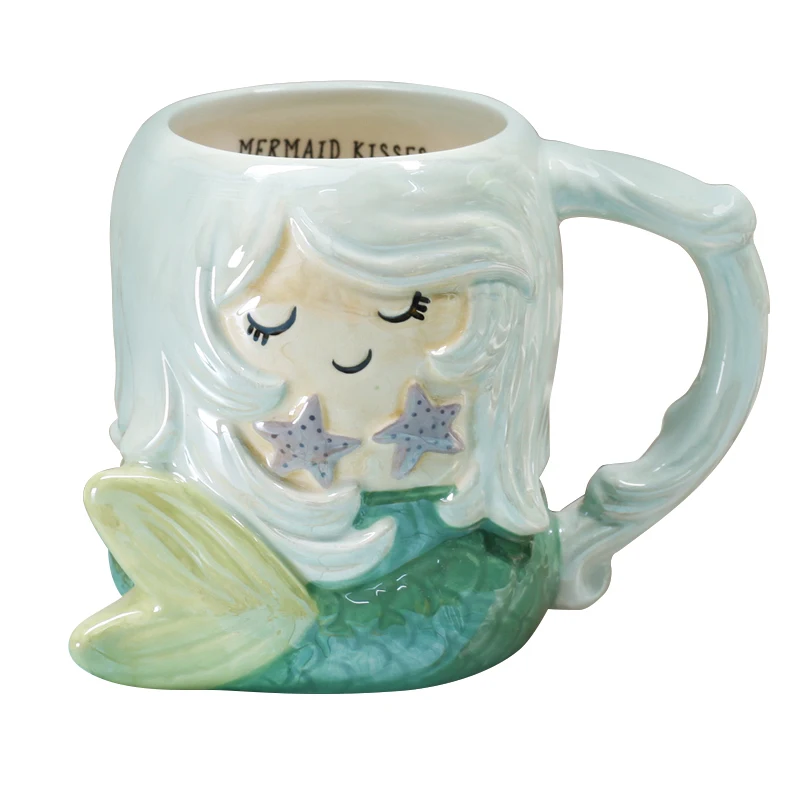 500 мл милые животные 3D лиса кофейная чашка большой емкости ручная роспись