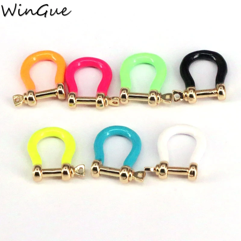 Оптовая продажа эмалированный карабин сделай сам винтовой замок с застежкой