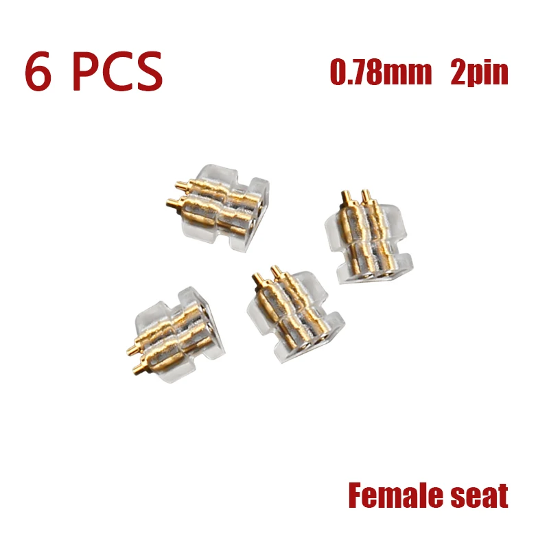 

FDBRO 2-контактный металлический штекер для наушников 0,78 мм 6 шт