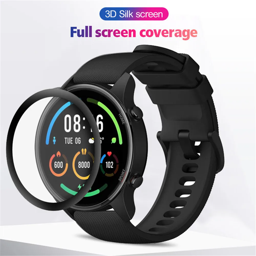 

3D Silk Film Curved Full Edge Protective Film for Xiaomi Watch Color 2 Screen Protector Cover for Xiaomi Watch Color2 Not Glass