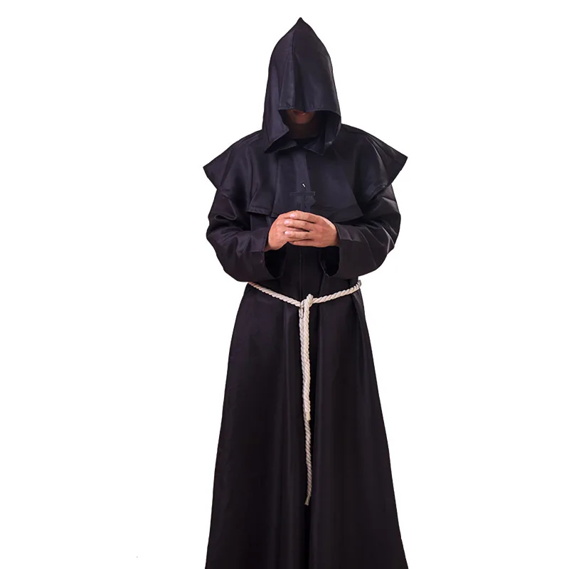 Костюм для косплея на Хэллоуин священный халат волшебник средневековый монах