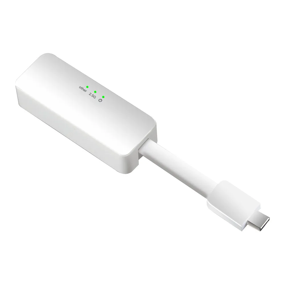 

Внешняя Проводная сетевая карта TXA090 2,5G type-c подходит для win7, win7/8/10/xp usb для rj45 lan