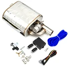 Универсальная автомобильная выхлопная система, выхлопной глушитель с беспроводным пультом дистанционного управления, комплект выхлопной трубы 51 63 76 мм