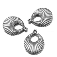 4pcslot retro water drops stainless steel decoration pendant connectors bohemia charm diy earrings jewelry making wholesale