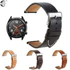 20 мм 22 мм кожаный ремешок для часов Samsung Galaxy 46 мм 42 мм Active 2 Gear S3 Frontier Huawei Watch GT 2E ремешок Amazfit Bip