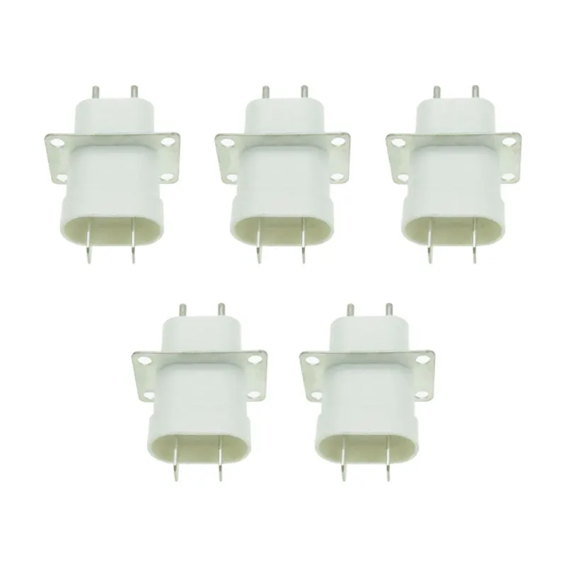 

5Pcs Electronic Microwave Oven Magnetron Plug 4 Filament Pin Sockets w/Through-core Converter Home Microwave Oven Spare Parts