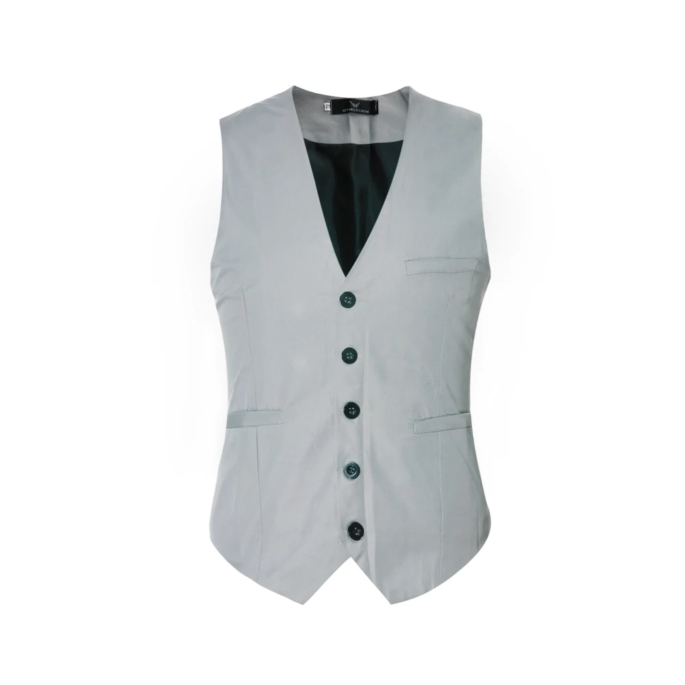 

Мужской деловой брикет для свадебного костюма, жилет, однобортный клетчатый жилет, повседневные безрукавки европейского размера для мужчи...