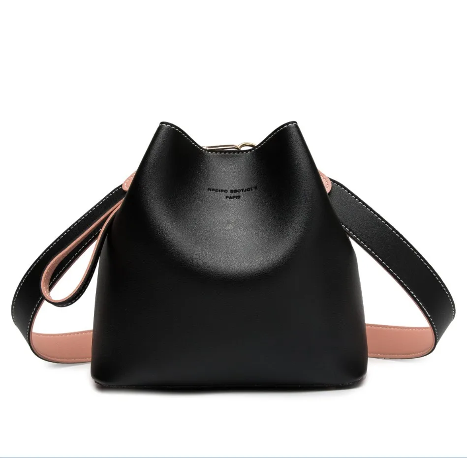 

Women's Shoulder Crossbody Bag PU Leather Bucket Bag Purse Fashion Handbag Tote