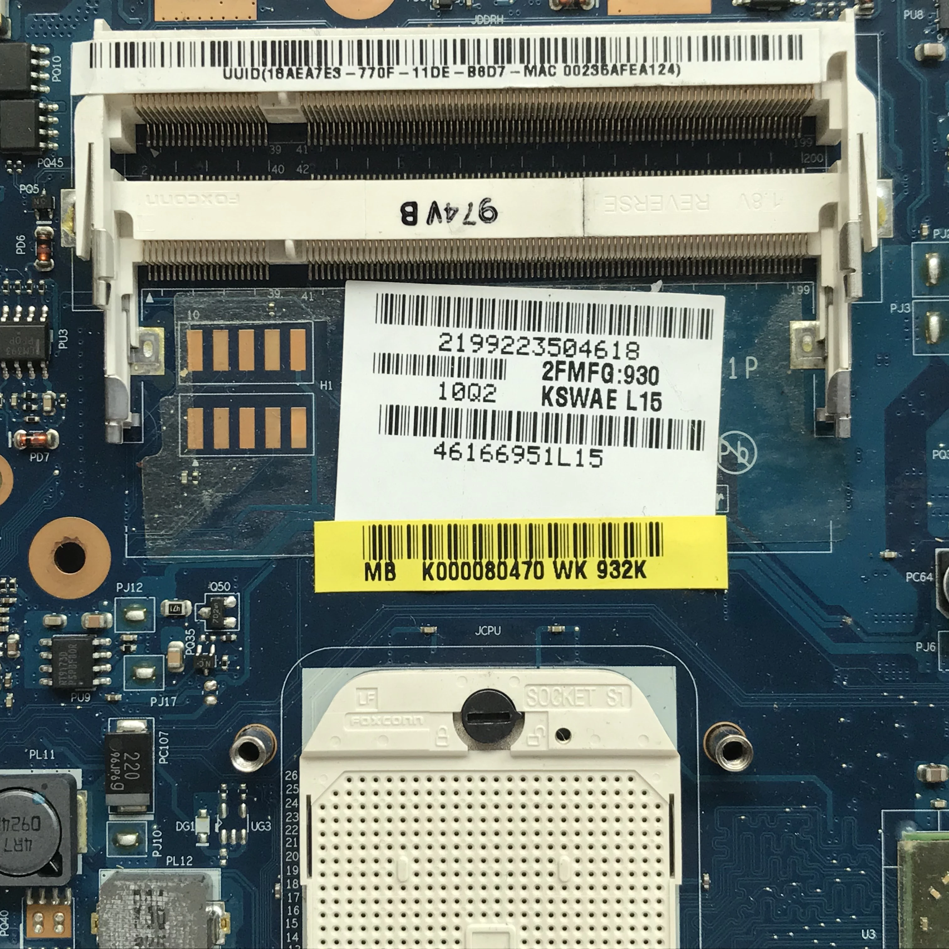 Материнская плата K000080470 для ноутбука Toshiba Satellite L500D L505D | Компьютеры и офис