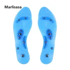 Женские милые удобные желейные стельки, силиконовые синие вставки для массажной обуви, Binnenzool F5594b