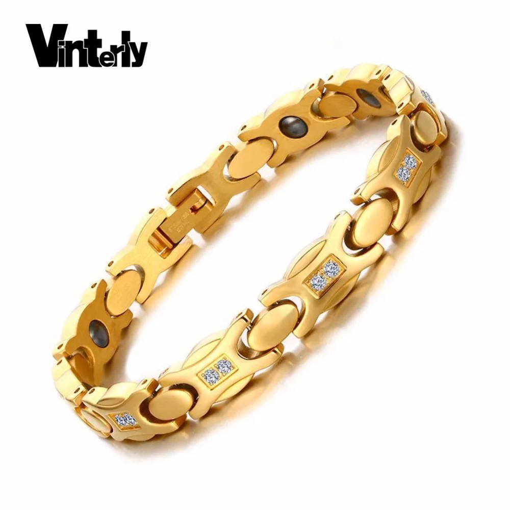 Женский браслет цепочка из нержавеющей стали с фианитами|bracelets for|chain braceletbracelets for