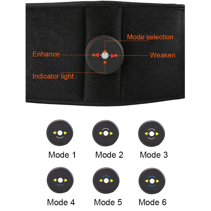 Пояс для похудения Электрический тренажер брюшного пресса стимулятор мышц тоник