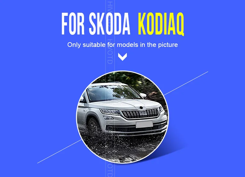Hivotd для Skoda Kodiaq шкода кодиак Автомобильная дверная ручка Крышка+ чаши отделка ABS защита украшения внешний хромированный Стайлинг,автотовары аксессуары для авто