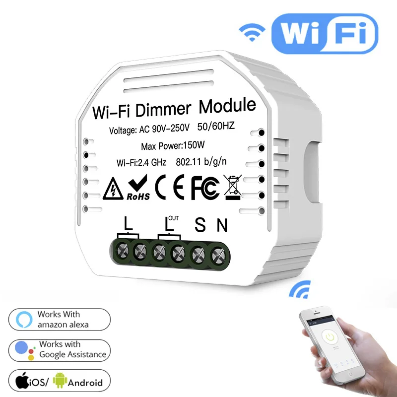 Dimeter smart WiFi led dimeter Smart Life/Tuya дистанционное управление через приложение 1 / 2