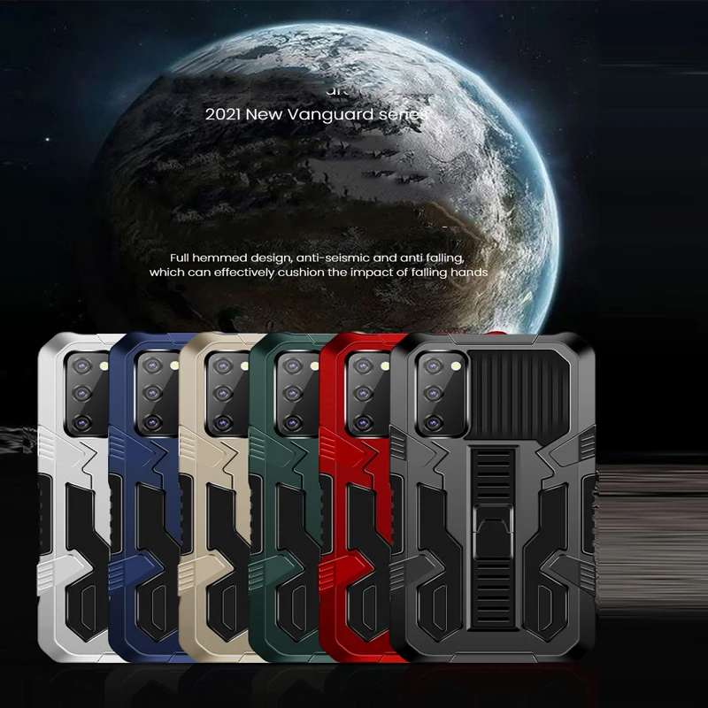 

Heavy Duty Armor Case For Samsung Galaxy A21 A11 A72 A52 A42 A12 M51 M30S/M21/M31 NOTE 20 UITRA A41 Shockproof Kickstand Case